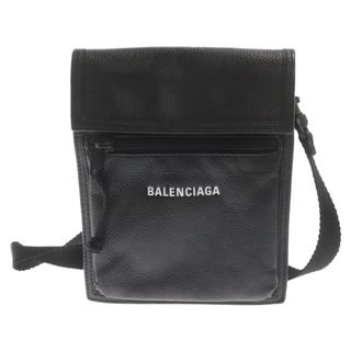 バレンシアガ(Balenciaga)のBALENCIAGA バレンシアガ Explorer エクスプローラー フロントロゴ レザーショルダーバッグ ポシェット ブラック 527277(ショルダーバッグ)