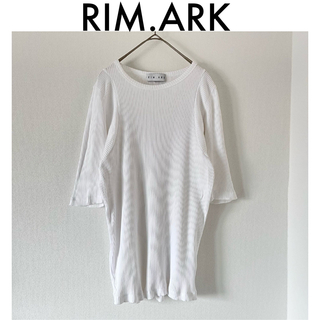 リムアーク(RIM.ARK)の【RIM.ARK】Arranged rib cut tops リブニット(カットソー(半袖/袖なし))