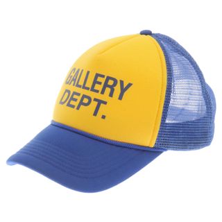 GALLERY DEPT. ギャラリーデプト 23AW Printed Two Tone Twill and Mesh Trucker Cap プリント ツートーン ツイル メッシュトラッカーキャップ 帽子 イエロー/ブルー(キャップ)