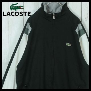 LACOSTE - 【希少】ラコステ ブルゾン 刺繍ロゴ ジップジャケット メッシュ 入手困難 L