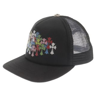 クロムハーツ(Chrome Hearts)のCHROME HEARTS クロムハーツ MLTCOL CEM CRS Tracker Cap マルチカラー セメタリー トラッカーキャップ メッシュキャップ ブラック(キャップ)