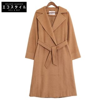 Max Mara - マックスマーラ 10161323000 キャメル100% マニュエラ ベルト付 ガウンコート 42