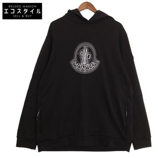 モンクレール(MONCLER)のモンクレール 23年製 ﾌﾞﾗｯｸ HOODIE ﾛｺﾞ ﾌﾟﾙｵｰﾊﾞｰﾊﾟｰｶｰ XXXL(その他)