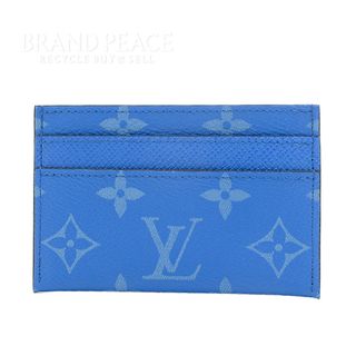 ルイヴィトン(LOUIS VUITTON)のルイ･ヴィトン タイガラマ ポルトカルトダブル カードケース ブルー M3105(名刺入れ/定期入れ)