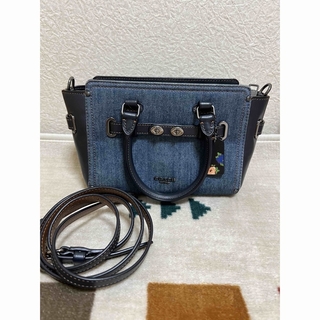 コーチ(COACH)の【値下げ】美品 コーチ coach スワッガーデニム　2way ショルダーバッグ(ショルダーバッグ)