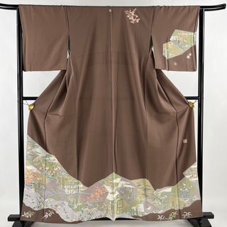 訪問着 身丈158.5cm 裄丈64.5cm 正絹 名品 【中古】(着物)