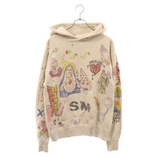 SAINT MICHAEL セントマイケル 21SS Graffiti Hoodie SM-S21-0000-044 グラフィティフーディ プルオーバー パーカー フーディー アイボリー(パーカー)