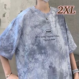 【2XL】ダイタイ柄　メンズ　大きいサイズ　Ｔシャツ　半袖　ゆったり　夏　通学(Tシャツ(半袖/袖なし))