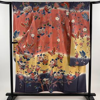 振袖 身丈154.5cm 裄丈63cm 正絹 名品 【中古】(着物)