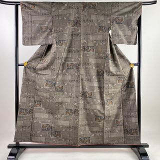 紬 身丈158.5cm 裄丈64cm 正絹 美品 秀品 【中古】(着物)