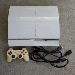 プレイステーション3(PlayStation3)の✨本体美品✨PS3 CECHH00 412GB セラミックホワイト 本体(家庭用ゲーム機本体)