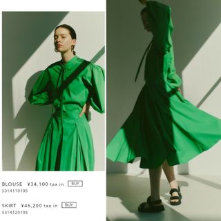 アドーア(ADORE)の今季美品●アドーアADORE●クリアコットンスカート￥46200(ロングスカート)