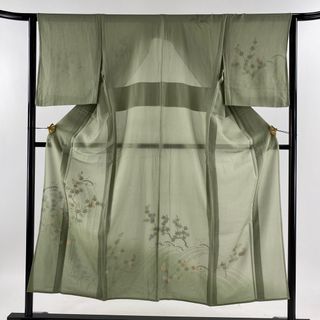 訪問着 身丈150cm 裄丈63cm 正絹 秀品 【中古】(着物)