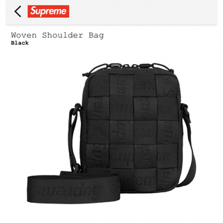 シュプリーム(Supreme)のWoven Shoulder Bag Black(ショルダーバッグ)