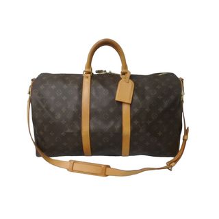 ルイヴィトン(LOUIS VUITTON)のLOUIS VUITTON ルイヴィトン キーポルバンドリエール 50 ボストンバッグ M41416 モノグラム ブラウン PVC レザー 美品 中古 64095(ボストンバッグ)