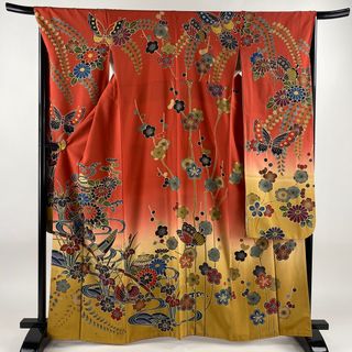 振袖 身丈164cm 裄丈68.5cm 正絹 名品 【中古】(着物)