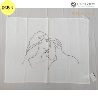 【訳アリ品】DECO VIEW 男女 刺繍 ファブリックポスター 韓国 B(その他)