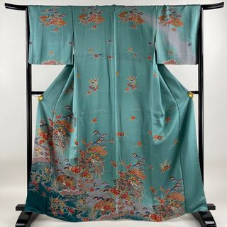 訪問着 身丈165cm 裄丈65.5cm 正絹 秀品 【中古】(着物)