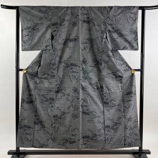 紬 身丈156.5cm 裄丈63cm 正絹 美品 秀品 【中古】(着物)