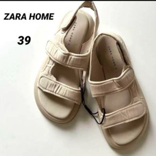 ザラホーム(ZARA HOME)のZARA HOME  フラットサンダル　新品未使用(スリッパ/ルームシューズ)