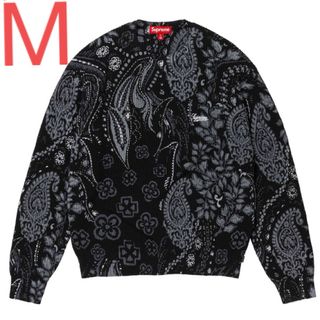 Supreme - Supreme Printed Paisley Sweater Black M