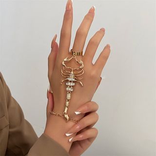 【セレクト品】　ブレスレット　バングル　指輪　さそり　個性的　派手　ゴールド(ブレスレット/バングル)