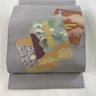 名古屋帯 美品 名品 正絹 【中古】(帯)