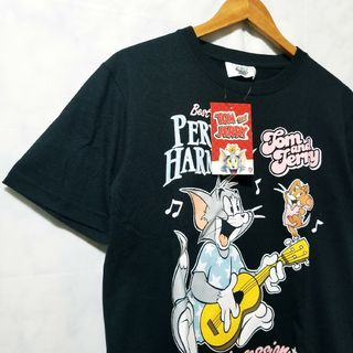 TOM  &  JERRY  トムとジェリー　新品　Tシャツ　Mサイズ　黒色(Tシャツ/カットソー(半袖/袖なし))