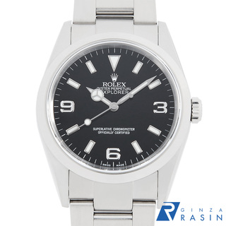 ロレックス(ROLEX)のロレックス エクスプローラーI 114270 ブラック F番 メンズ 中古 腕時計(腕時計(アナログ))