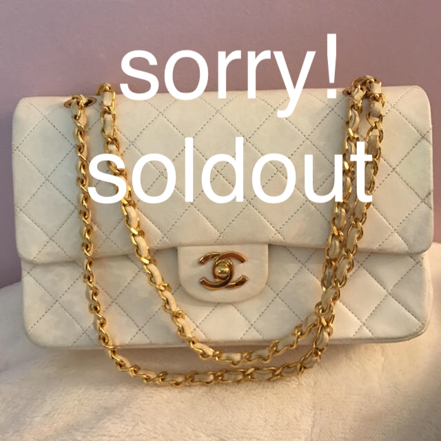 CHANEL - 売却済/追加画像 CHANEL 二重蓋 白 ショルダーバッグ