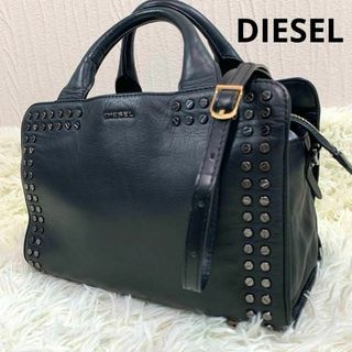 ディーゼル(DIESEL)のB277.ディーゼル【本革/牛革】2way ハンドバッグ/ショルダー スタッズ(ショルダーバッグ)