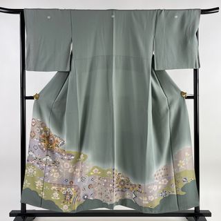 色留袖 身丈152.5cm 裄丈66cm 正絹 美品 名品 【中古】(着物)