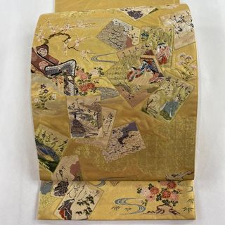 袋帯 秀品 お太鼓柄 正絹 【中古】(帯)