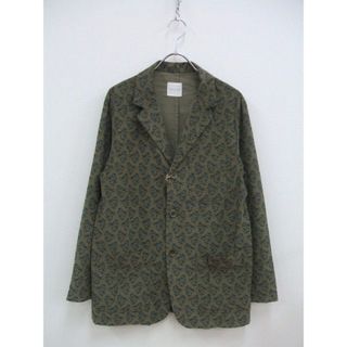 Toujours FLORAL CORDUROY JACKET 定価58000円 19AW コーデュロイジャケット 19AW グレー サイズ2 トゥジュー【中古】1-0908T♪(テーラードジャケット)