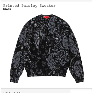 Supreme Printed Paisley Sweater "Black"(ニット/セーター)