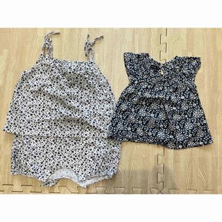 babyGAP - H&M babyGap ロンパース ブラウス 2点 セット 80