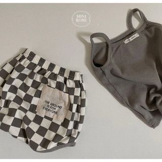 新品 minirobe / checker board set ミニロブ(タンクトップ/キャミソール)