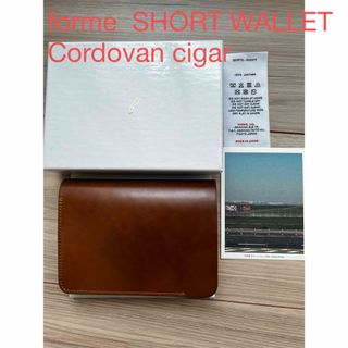 フォルメ(forme)のforme  SHORT WALLET  Cordovan cigar(折り財布)