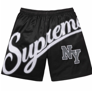 シュプリーム(Supreme)のSupreme Big Script Mesh Short "Black"(ショートパンツ)