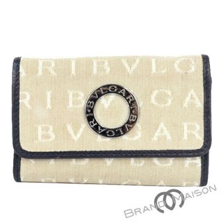 ブルガリ(BVLGARI)のBランク【ブルガリ】6連キーケース/ロゴマニア/ベージュ/30562/BVLGARI 【中古】(財布)