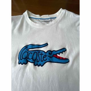 ラコステ(LACOSTE)のラコステ　Tシャツ　白　デカわに　ビッグロゴ　S(Tシャツ/カットソー(半袖/袖なし))