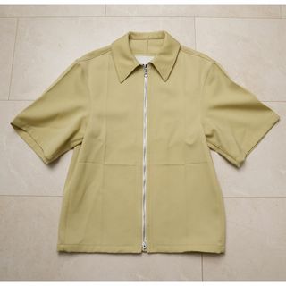 ジルサンダー(Jil Sander)のJIL SANDER ジルサンダー　ジップ　半袖　トップス 44(シャツ)