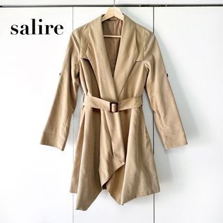 サリア(salire)のsalire サリア テロンチコート ドレープジャケット ガウンコート 薄手(スプリングコート)