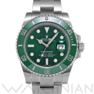 ロレックス(ROLEX)の中古 ロレックス ROLEX 116610LV ランダムシリアル グリーン メンズ 腕時計(腕時計(アナログ))