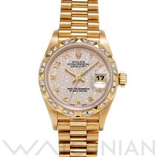 ROLEX - 中古 ロレックス ROLEX 69258G 98番台(1987年頃製造) アイボリーコンピュータ /ダイヤモンド レディース 腕時計