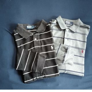 ポロ(POLO（RALPH LAUREN）)のusedメンズ　POLOポロシャツMとLL２点セット(シャツ)