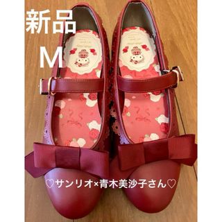 しまむら - 新品 しまむら 青木美沙子さん サンリオコラボ キティちゃん パンプス  Ｍ 赤