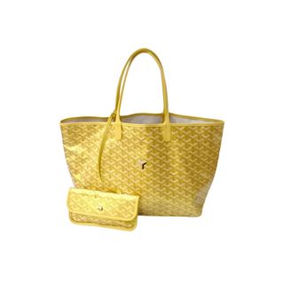 極美品 GOYARD ゴヤール サンルイPM トートバッグ 2021限定カラー ゴールド コーティングキャンバス レザー 美品 中古 64083