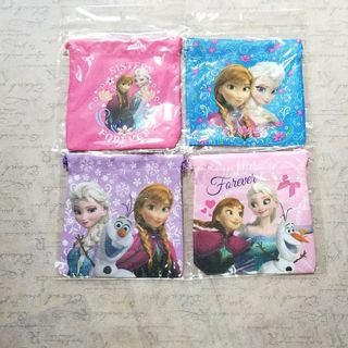 ディズニー(Disney)の【新品】アナと雪の女王巾着袋4P(その他)