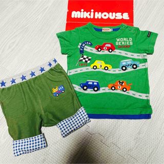 ミキハウス(mikihouse)のミキハウス　セットアップ　80(Ｔシャツ)